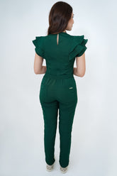 Pantalon Nubes Verde Pino Para Dama